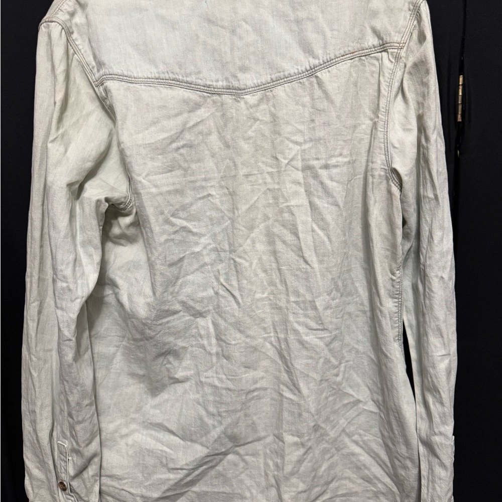 J. Brand Light Wash Denim Button-Up Shirt - Picture 2 of 5